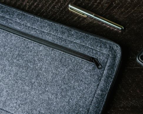 Чехол для ноутбука Gmakin Felt Cover with zip horisontal для Macbook Air 13,3/Pro 13,3 light grey GM