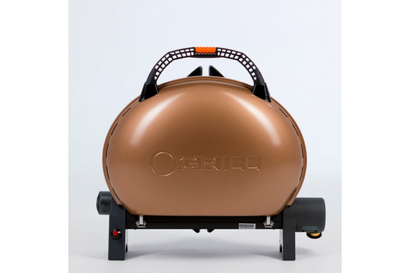 Портативний переносний газовий гриль O-GRILL 500 Bronze + шланг