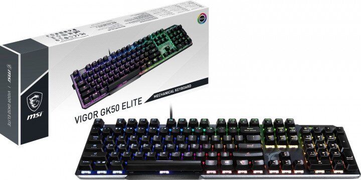 Клавиатура MSI Vigor GK50 Etilte Box White (S11-04US256-CLA)
