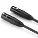 Кабель UGREEN AV130 XLR Male to Female Microphone Cable, 1 m Black 20708