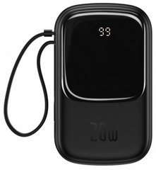 Універсальна мобільна батарея Baseus Qpow Digital Display Quick Charging 20W 20000mAh Black (PPQD-H01)