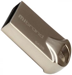 Флешка Mibrand USB 2.0 Hawk 64Gb Silver (MI2.0/HA64M1S)