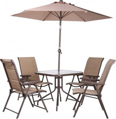 Комплект садовой мебели AMF Playa коричневый/бежевый (521837)