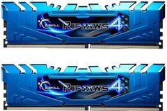 Оперативна пам'ять G.Skill DDR4 2x8GB/3000 Ripjaws 4 Blue (F4-3000C15D-16GRBB)