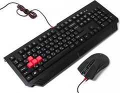 Комплект (клавіатура, мишка) A4Tech B1500 Bloody Black USB