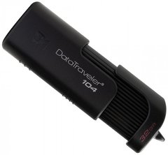 Флешка USB 32GB Kingston DataTraveler 104 Black (DT104/32GB)