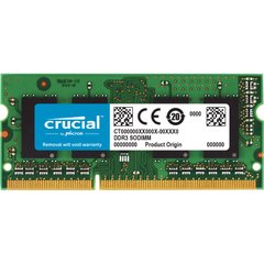 Оперативна пам'ять Crucial 8 GB SO-DIMM DDR3L 1600 MHz (CT8G3S160BM)