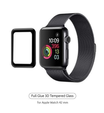 Захисне скло ArmorStandart Apple Watch 1/2/3 Full Glue Tempered Glass 42 mm Black