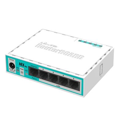 Маршрутизатор MikroTik hEX lite 5xFE, RouterOS L4 (RB750r2)