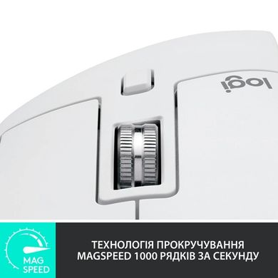 Миша Logitech MX Master 3S Performance Wireless Mouse Bluetooth Pale Grey (910-006560)