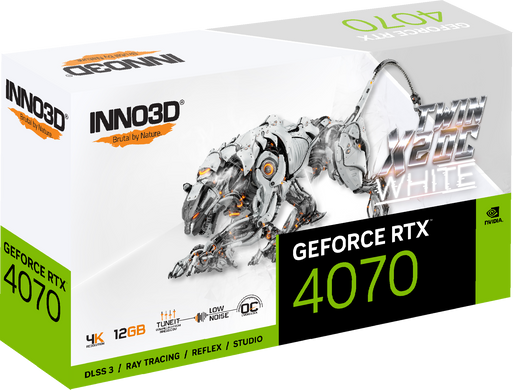 Видеокарта INNO3D GEFORCE RTX 4070 TWIN X2 OC WHITE (N40702-126XX-185252W)