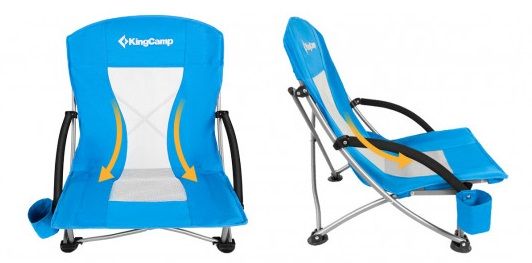 Раскладное кресло KingCamp BEACH CHAIR (KC3841) Blue