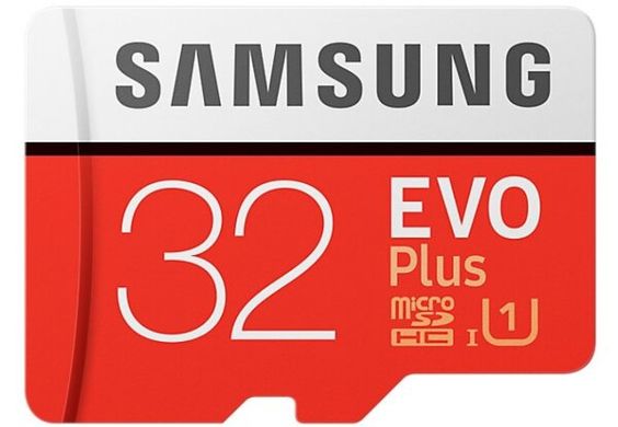 Карта памяти Micro SD Samsung 32GB Class 10 + ad EVO PLUS (MB-MC32GA/RU) R/W 95/20 Mb/s