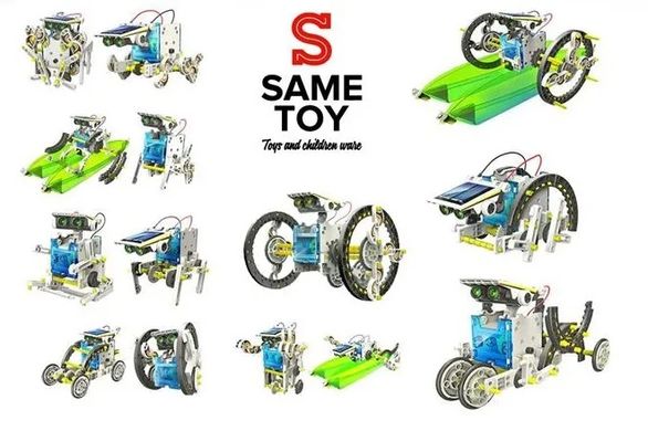 Робот-конструктор Same Toy Мультибот 14 в 1 на солнечной батарее