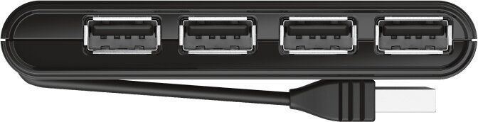 USB-хаб Trust Vecco 4 Port USB 2.0 Mini Hub Black (14591)