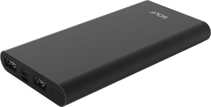 Универсальная мобильная батарея Golf Power Bank 10000 mAh Edge 10 Li-pol Black