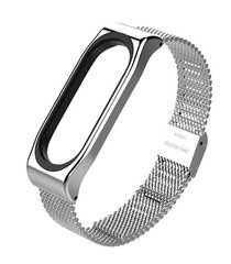 Ремінець Mijobs Metal Milanese Band for Xiaomi Mi Band 4/3 Silver