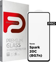 Защитное стекло ArmorStandart Pro для Tecno Spark 20C (BG7n) Black (ARM73615)
