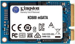SSD-накопитель 1ТB Kingston KC600 mSATA SATAIII 3D TLC (SKC600MS / 1024G)