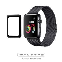 Защитное стекло ArmorStandart Apple Watch Full Glue Tempered Glass 40 mm Black