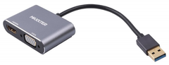 Адаптер-перехідник Maxxter USB 3.0 - HDMI/VGA (V-AM-HDMI-VGA)