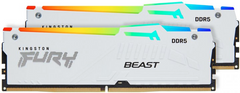 Оперативна пам'ять Kingston FURY 64 GB (2x32GB) DDR5 5600 MHz Beast RGB EXPO White (KF556C36BWEAK2-64)