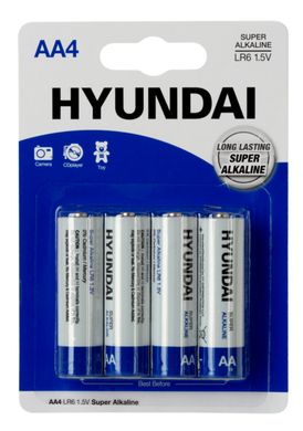Батарейки HYUNDAI LR6 AA BL4 Alkaline