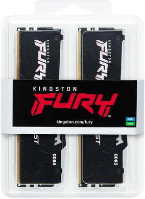 Оперативна пам'ять Kingston FURY 32 GB (2x16GB) DDR5 6000 MHz Beast RGB Black (KF560C30BBAK2-32)