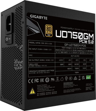 Блок живлення Gigabyte UD750GM PG5 (GP-UD750GM-PG5)