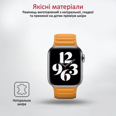Ремінець шкіряний для Apple Watch Promate maglet-44.californiapoppy