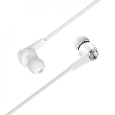 Наушники BOROFONE BM37 Noble sound wire control earphones with mic White