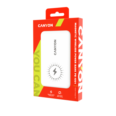 Универсальная мобильная батарея Canyon CNS-CPB1001W 18W PD+QC 3.0+10W