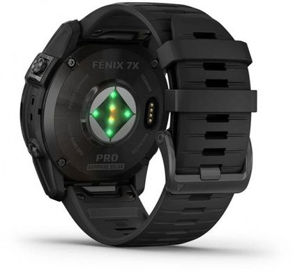 Смарт-часы Garmin fenix 7X Pro Sapphire Solar Carbon Grey DLC Titanium with Black Band (010-02778-11)