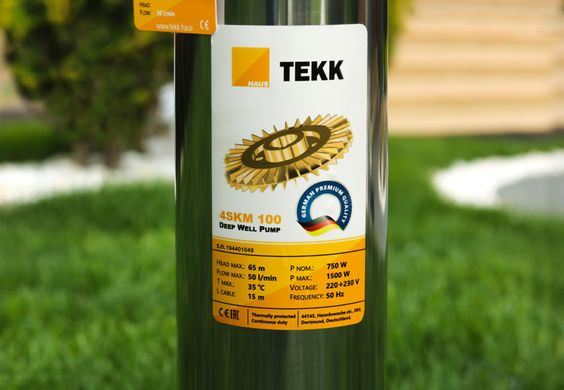 Глибинний насос Tekk Haus 4SKM-100 15 м кабель + пульт