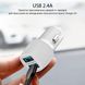 Автомобільний зарядний пристрій Promate Voltrip-Duo 17 Вт 2 USB White (voltrip-duo.white)