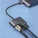 USB-хаб Ugreen CM162 Type-C M - HDMI+VGA Adapter with PD Silver (UGR-50505)