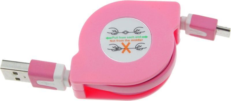 Кабель Toto TKX-66 Flat USB cable microUSB 1m Pink