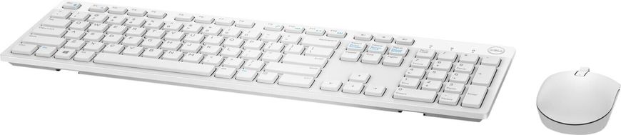 Комплект (клавіатура, мишка) Dell Wireless Keyboard and Mouse-KM636 - White (580-ADGF)