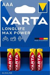 Батарейка VARTA LONGLIFE MAX POWER AAA  BLI 4 ALKALINE