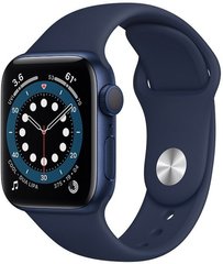 Смарт-часы Apple Watch Series 6 GPS 40mm Blue Aluminium Case with Deep Navy Sport Band (MG143UL/A)