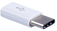 Адаптер Lapara USB 3.1 Type-C male на Micro USB female OTG White