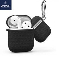 Чохол для навушників WIWU Football Protect Case with Belt Black for Apple AirPods