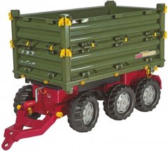 Причіп на 6 колесах Rolly Toys rollyMulti Trailer зелений (125012)