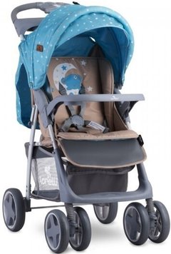 Коляска Lorelli FOXY ЧОХОЛ blue/beige moon bear