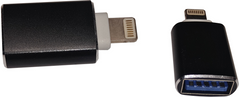 Адаптер-переходник OTG Lightning - USB 3.0 AF Black (S0998)