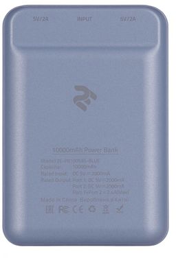 Универсальная мобильная батарея 2E PB1005AS Blue