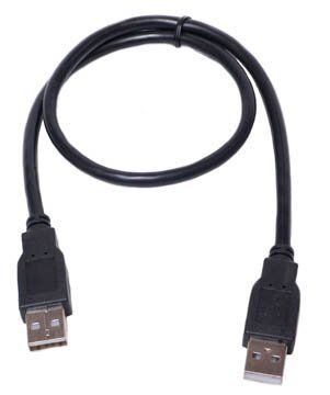Кабель PowerPlant USB 2.0 AM– AM, 5м, One ferrite