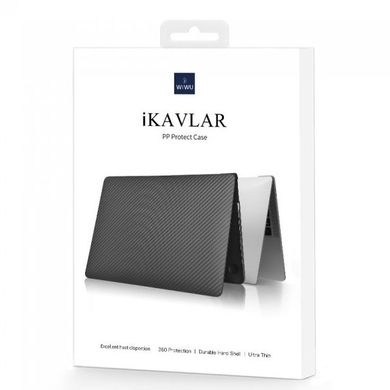 Накладка WiWU iKavlar Crystal Shield for MacBook Pro 13" (2020-2022) Black Stripe