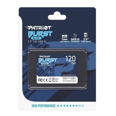 SSD-накопичувач Patriot 120GB Burst Elite (PBE120GS25SSDR)