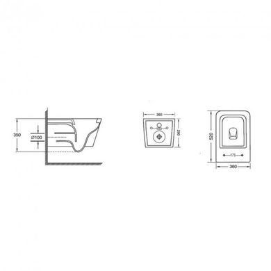 Унітаз Qtap Crow безободковий з сидінням Soft-close QT05335170W SD00036222